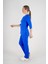 Unisex Saks Mavi Violet Model Scrubs Takım Doktor Hemşire Üniforması 2