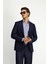 Slim Fit Yünlü Armürlü Ceket 3