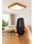 Uzaktan Kumandalı LED Avlze Ahşap Kare Çerçeveli Aydınlatma 30*30CM 3200K Gün Işığı 1