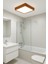 Uzaktan Kumandalı LED Avlze Ahşap Kare Çerçeveli Aydınlatma 30*30CM 3200K Gün Işığı 5