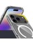 iPhone 17 Pro Max Uyumlu Kılıf M-Safe Şarj Özellikli Şeffaf Sert Pc Zore Embos Kapak + Hayalet Ekran Koruyucu 2