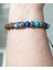 Lapis Lazuli Ametist Varisit Hematit Doğaltaşlı Seramik ve Toprak Boncuklu Unisex Bileklik 4