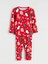 Bisiklet Yaka Yılbaşı Temalı Kız Bebek Pijama Takımı (W5) 1