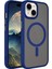 Apple iPhone 15 Kılıf Mat Arka Yüzey Wireless Şarj Özellikli Flet M-Safe Kapak 1