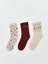 Yılbaşı Temalı Kadın Soket Çorap 3'lü (W5) 1