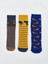 Baskılı Erkek Çocuk Havlu Soket Çorap 3'lü (W5) 2