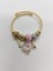 Charm Çelik Bileklik Gold Pembe Taşlı 1