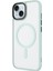 Apple iPhone 15 Kılıf Mat Arka Yüzey Wireless Şarj Özellikli Flet M-Safe Kapak 4