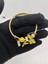 Charm Çelik Bileklik Gold Arı Çiçek 2