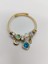 Charm Çelik Bileklik Gold Zümrüt Taşlı 2