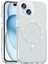 Apple iPhone 15 Plus Kılıf Taşlı Tasarım M-Safe Şarj Özellikli Koment Silikon Kapak 1
