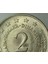 Yugoslavya 2 Dinar 1976 Iki Yüzde Hatalı Basım-Çifte Darp Double Die Errör. Çil 1