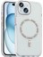 Apple iPhone 15 Plus Kılıf Taşlı Tasarım M-Safe Şarj Özellikli Koment Silikon Kapak 1