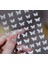 Gümüş Simli Kelebek Tırnak Süsleme Stickerı Nail Art Süslemeleri 1