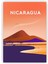 Nicaragua Nikaragua Ahşap Poster 20X29 cm 1