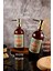 500ML Ahşap Stantlı Amber Renkli Red Serisi Gold Başlıklı El Sabunu ve Bulaşık Detarjanı Şişesi 1