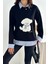 Kadın Nakış Peluş Ayıcık Figürlü Sweatshirt – Eğlenceli & Şehirli Stil 2