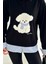Kadın Nakış Peluş Ayıcık Figürlü Sweatshirt – Eğlenceli & Şehirli Stil 3
