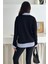 Kadın Nakış Peluş Ayıcık Figürlü Sweatshirt – Eğlenceli & Şehirli Stil 6