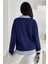 Kadın Nakış Peluş Ayıcık Figürlü Sweatshirt – Eğlenceli & Şehirli Stil 5