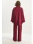 Kadın Yumuşak Dokulu Bisiklet Yaka Oversize Sweat Pantolon Viskon Dalgıç Takım 7