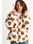 Kadın Kalpli Kapüşonlu Oversize Peluş Mont Rı 4