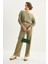 Kadın Yumuşak Dokulu Bisiklet Yaka Oversize Sweat Pantolon Viskon Dalgıç Takım 6