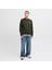 Erkek Minimal Logo Baskili Bisiklet Yaka Sweatshirt - Brandy 2