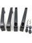 Duşakabin Kapı Kulpu Siyah (Ayarlı 14-16 Cm) 4'lü Set 1
