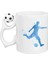 Futbol Toplu Porselen Beyaz Kupa Bardak 1