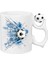 Futbol Toplu Porselen Beyaz Kupa Bardak 2