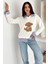 Kadın Nakış Peluş Ayıcık Figürlü Sweatshirt – Eğlenceli & Şehirli Stil 4