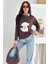 Kadın Nakış Peluş Ayıcık Figürlü Sweatshirt – Eğlenceli & Şehirli Stil 5