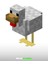 Minecraft Tavuk Figürü 9 cm 4