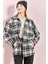 Kadın Arkası Rubalı Ekose Desen Gömlek 4