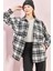 Kadın Arkası Rubalı Ekose Desen Gömlek 5