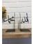 Allah (Cc) ve Muhammed (Sav) Yazılı Dekoratif Metal Kitap Tutucu Kitap Desteği Ev ve Ofis Aksesuar 4