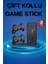 Retro Oyunlar 4K Game Stick 2.4g Kablosuz Çift Kol 3500 Oyun Atari 2
