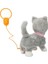 Peluş Sevimli Kedi Gigi Hareketli Sesli Gri Renk 2