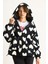 Kadın Kalpli Kapüşonlu Oversize Peluş Mont Rı 2