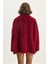 Kadın Çift Cepli Oversize Peluş Mont 8