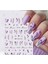 3D Lavanta Desenli Tırnak Süsleme Stickerı Nail Art Süslemeleri 1