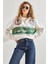 Kadın Baskılı Üç Iplik Oversize Sweatshirt 1