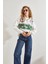 Kadın Baskılı Üç Iplik Oversize Sweatshirt 5