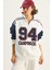 Kadın Dik Yaka Fermuarlı Renk Bloklu Oversize Sweatshirt 4
