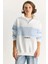 Kadın Yarım Fermuarlı Nakış Detaylı Renk Bloklu Oversize Sweatshirt 2
