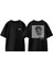 Fight Club 5 Tasarım Sırt Baskılı Pamuk Siyah Oversize T-Shirt 1
