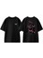Invader Zim Pink Tasarım Sırt Baskılı Pamuk Siyah Oversize T-Shirt 1