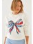 Kadın Renkli Kelebek Baskılı Sweatshirt 1