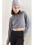 Kadın Kapüşonlu 2 Iplik Sweatshirt 8